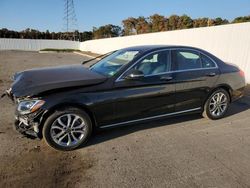 Mercedes-Benz salvage cars for sale: 2018 Mercedes-Benz C 300 4matic