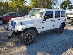 Jeep Wrangler salvage cars for sale: 2014 Jeep Wrangler Unlimited Sahara