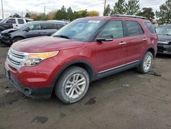 Ford Explorer salvage cars for sale: 2015 Ford Explorer XLT