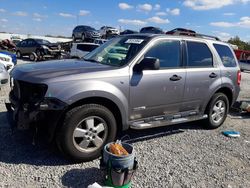 Salvage cars for sale from Copart Walton, KY: 2008 Ford Escape XLT