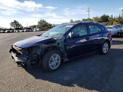 Subaru Impreza salvage cars for sale: 2018 Subaru Impreza Premium