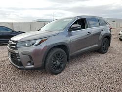 Toyota Highlander salvage cars for sale: 2019 Toyota Highlander SE