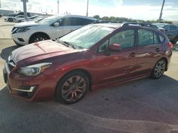 Subaru Impreza salvage cars for sale: 2016 Subaru Impreza Sport Limited