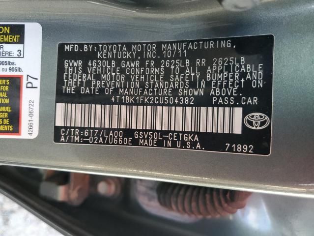 2012 Toyota Camry SE