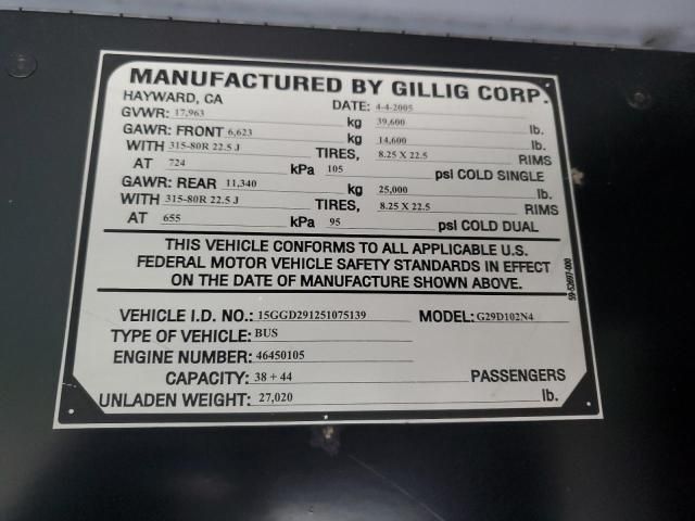 2005 Gillig Transit Bus Low