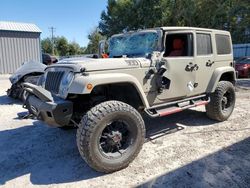 Salvage cars for sale from Copart Midway, FL: 2017 Jeep Wrangler Unlimited Sahara