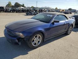 Ford salvage cars for sale: 2012 Ford Mustang