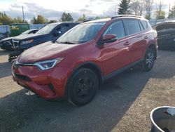 Salvage cars for sale from Copart Bowmanville, ON: 2017 Toyota Rav4 LE