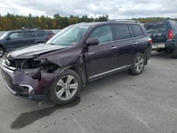 Toyota Highlander salvage cars for sale: 2013 Toyota Highlander Limited