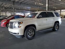 Chevrolet Tahoe salvage cars for sale: 2015 Chevrolet Tahoe C1500 LTZ