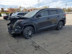 Toyota Highlander salvage cars for sale: 2018 Toyota Highlander SE