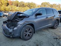 Toyota Highlander salvage cars for sale: 2016 Toyota Highlander XLE