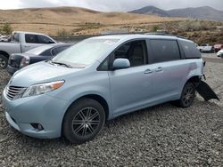 Salvage cars for sale from Copart Reno, NV: 2015 Toyota Sienna XLE