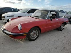 Alfa Romeo salvage cars for sale: 1986 Alfa Romeo Veloce 2000 Spider