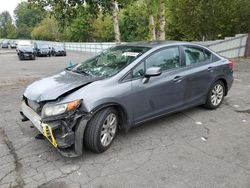 Vehiculos salvage en venta de Copart Portland, OR: 2012 Honda Civic EX