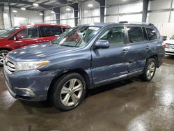 Toyota Highlander Vehiculos salvage en venta: 2013 Toyota Highlander Limited