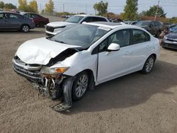 Honda Civic salvage cars for sale: 2012 Honda Civic LX