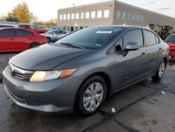 Honda Civic salvage cars for sale: 2012 Honda Civic LX