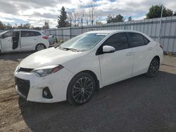 Salvage cars for sale from Copart Bowmanville, ON: 2015 Toyota Corolla L