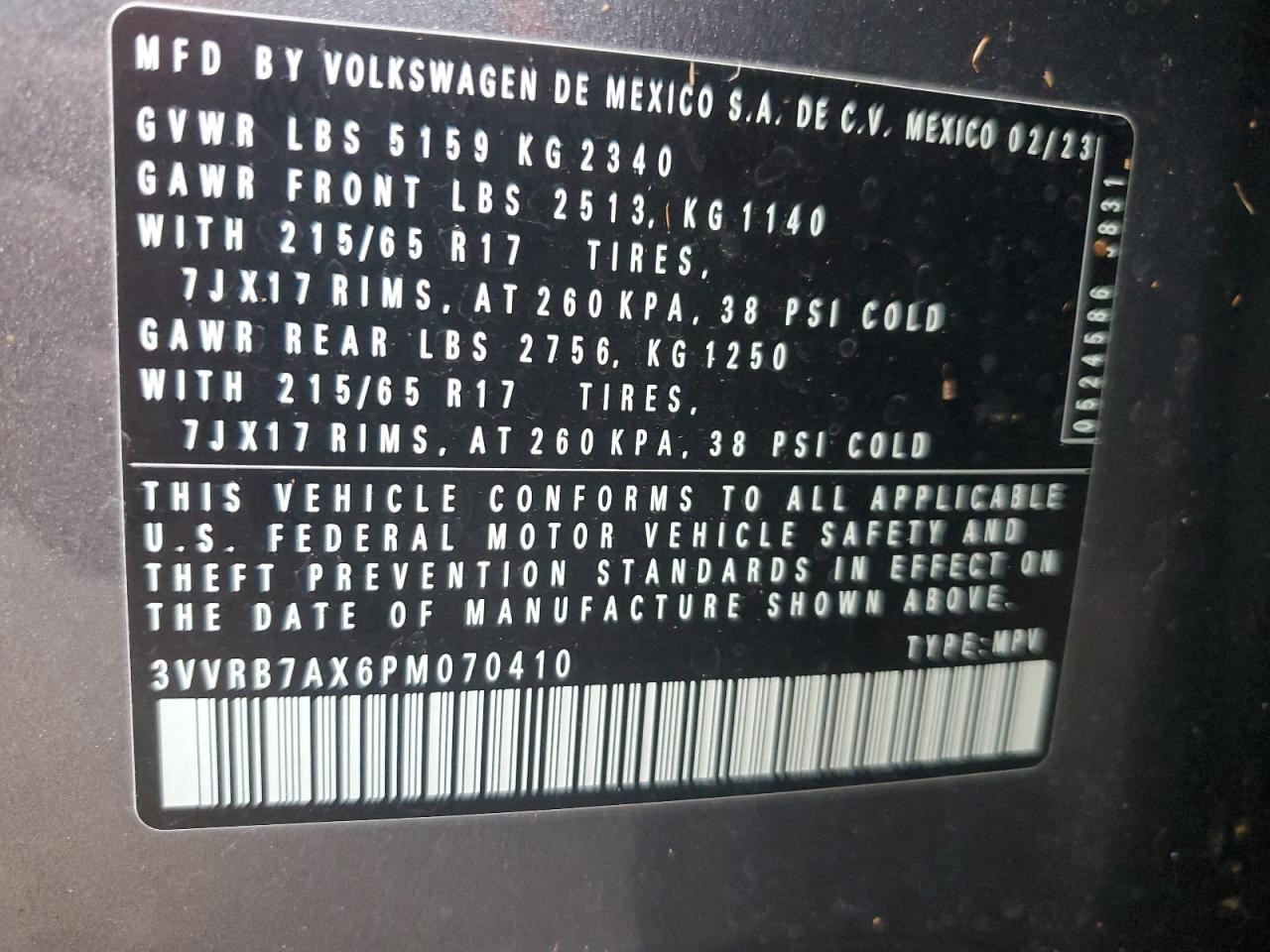 2023 Volkswagen Tiguan S