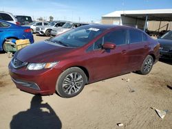 Honda Civic Vehiculos salvage en venta: 2015 Honda Civic EX