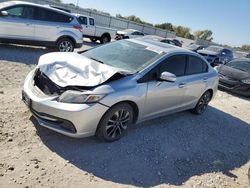 Honda Civic salvage cars for sale: 2014 Honda Civic EX