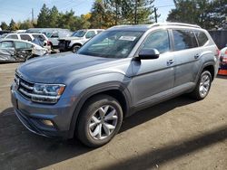 Volkswagen Atlas salvage cars for sale: 2018 Volkswagen Atlas SE