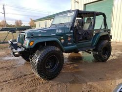 Jeep Wrangler salvage cars for sale: 1999 Jeep Wrangler / TJ Sahara