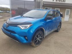 Toyota salvage cars for sale: 2017 Toyota Rav4 HV SE