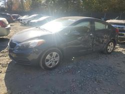 Vehiculos salvage en venta de Copart Waldorf, MD: 2016 KIA Forte LX