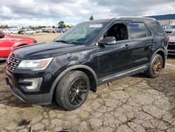 Ford Explorer salvage cars for sale: 2017 Ford Explorer XLT