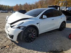 Tesla Model y salvage cars for sale: 2021 Tesla Model Y