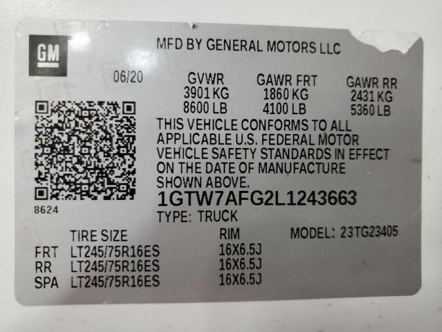 2020 GMC Savana G2500