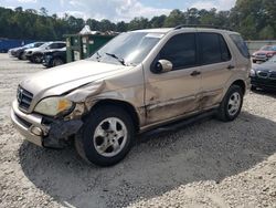 Mercedes-Benz salvage cars for sale: 2002 Mercedes-Benz ML 320