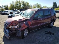 Mercedes-Benz m-Class salvage cars for sale: 1999 Mercedes-Benz ML 320