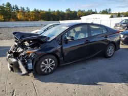 Salvage cars for sale from Copart Windham, ME: 2021 Toyota Prius Prime LE