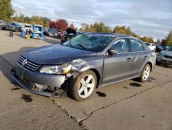 Volkswagen salvage cars for sale: 2015 Volkswagen Passat S