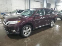 Toyota Highlander salvage cars for sale: 2013 Toyota Highlander Limited