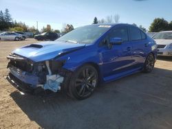 Salvage cars for sale from Copart Bowmanville, ON: 2016 Subaru WRX Limited