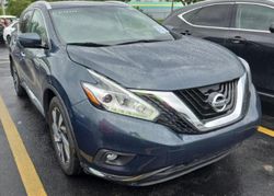 Nissan Murano S salvage cars for sale: 2018 Nissan Murano S