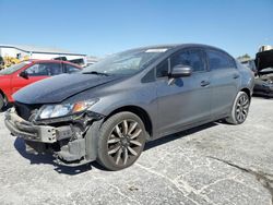 Salvage cars for sale from Copart Tulsa, OK: 2015 Honda Civic EXL