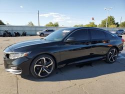 Honda salvage cars for sale: 2018 Honda Accord Sport