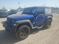 Jeep Wrangler salvage cars for sale: 2018 Jeep Wrangler Sport