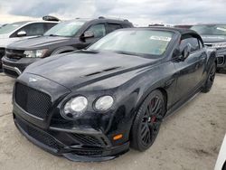 Bentley Continental salvage cars for sale: 2018 Bentley Continental GT Supersports