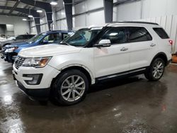 Ford Explorer salvage cars for sale: 2016 Ford Explorer Limited