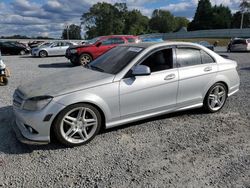 Mercedes-Benz c-Class salvage cars for sale: 2009 Mercedes-Benz C 350