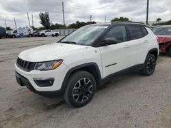 Jeep Compass salvage cars for sale: 2020 Jeep Compass Trailhawk