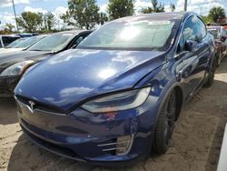 Tesla Model x salvage cars for sale: 2016 Tesla Model X