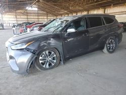 Toyota Highlander salvage cars for sale: 2021 Toyota Highlander Hybrid XLE