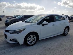 Chevrolet Cruze salvage cars for sale: 2018 Chevrolet Cruze LT